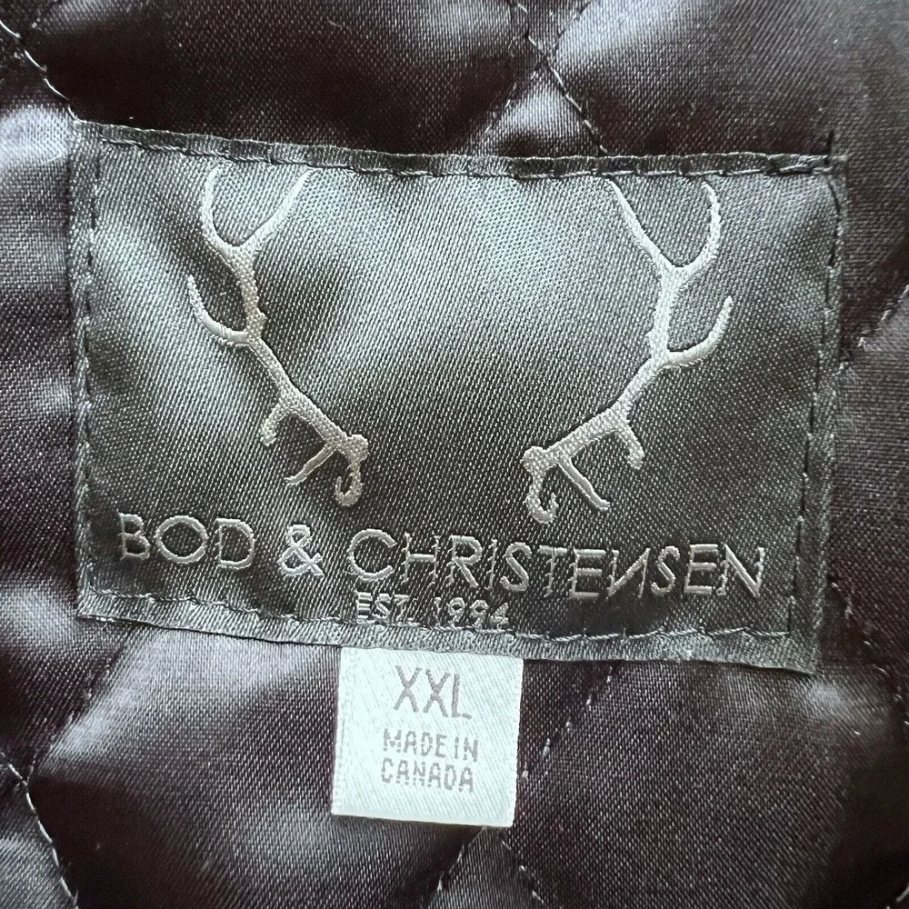 Bod & Christensen Men’s‎ Jacket Removable Liner Black Size XXL Made In Canada